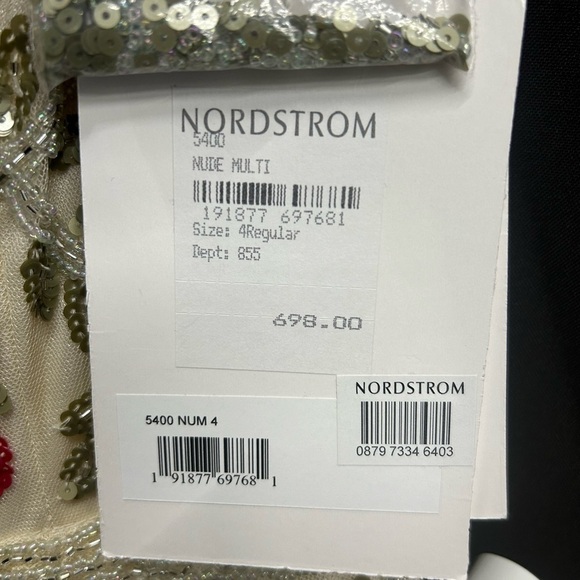 Mac Duggal 5400 *flawed* EMBELLISHED FLORAL SEQUINED GOWN - Picture 9 of 9